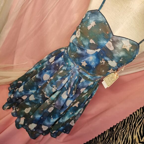 Lolita Dress Small Galaxy Cookies Kawaii Japan Party Prom Festival Halloween Y2K - Picture 8 of 13